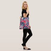  handgetekende bloemen, elegant dessin. tote bag (Op model)