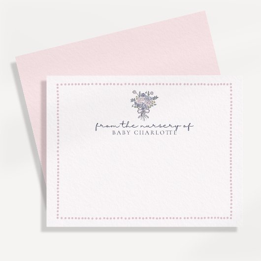 Handgetekende bloemen, gestippeld lijst van de kwe kaart