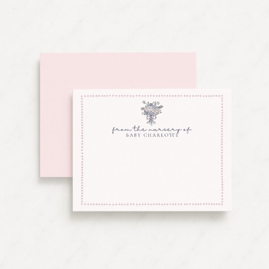 Handgetekende bloemen, gestippeld lijst van de kwe kaart