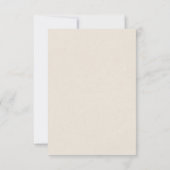 Handgetekende Bloemen Lijst Koraal Rood Bedankkaar Kaart (Achterkant)