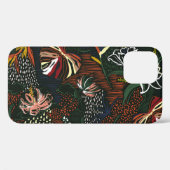 Handgetekende bloemen, tropisch palmbos. Case-Mate iPhone case (Achterkant (horizontaal))