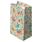 Handgetekende bloemencapybara cadeautas tas (Voorkant Gekanteld)