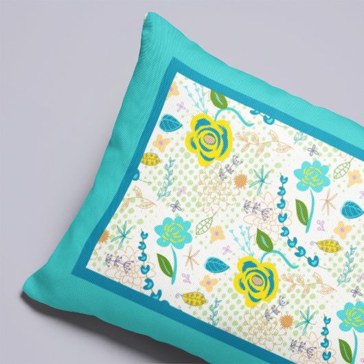 Handgetekende bloemenKussensloop Kussensloop