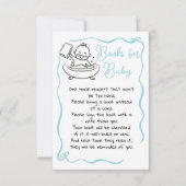 Handgetekende Boeken voor Baby Boy Kaart (Voorkant)