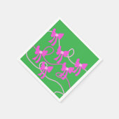 Handgetekende Bogen Roze Gele Lovers Servet (Hoek)