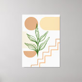 Handgetekende boho Wall Art #2 Canvas Afdruk (Voorkant)