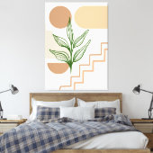 Handgetekende boho Wall Art #2 Canvas Afdruk (Insitu (Slaapkamer))