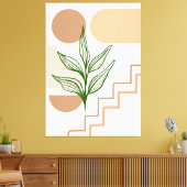 Handgetekende boho Wall Art #2 Canvas Afdruk (Insitu (Woonkamer))