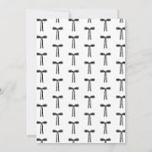 Handgetekende boog moderne chique bruiloft kaart (Achterkant)