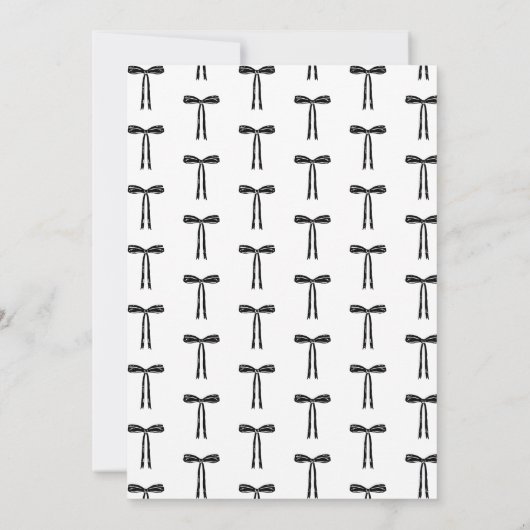 Handgetekende boog moderne chique bruiloft kaart (Achterkant)