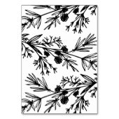 Handgetekende botanische bladeren kaart (Achterkant)