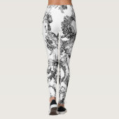 Handgetekende botanische leggings (Achterkant)