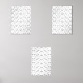 Handgetekende botanische muurkunst muurkunst sets (Voorkant)