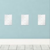 Handgetekende botanische muurkunst muurkunst sets (Houten vloer)