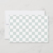 handgetekende bruiloft aan de kust bedankkaart (Achterkant)