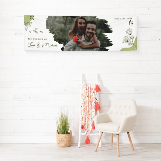 Handgetekende bruiloft spandoek (Insitu)