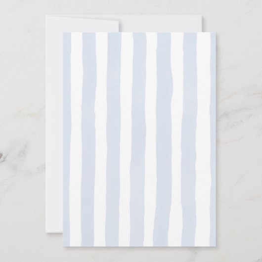 Handgetekende Bruiloftsborrel 'Fresh Off the Marke Bedankkaart (Achterkant)