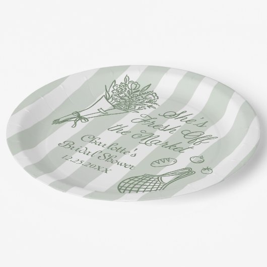 Handgetekende Bruiloftsfeest 'Terechtgekomen Van D Papieren Bordje (Gekanteld)