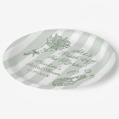 Handgetekende Bruiloftsfeest Uit de Markt Papieren Bordje (Gekanteld)