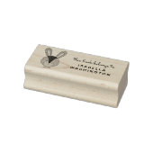 Handgetekende Bunny dit boek behoort tot de douane Rubberstempel (Stempel)