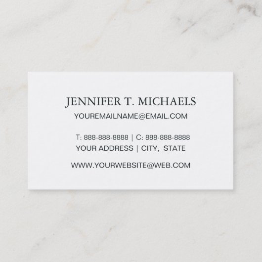 Handgetekende cactus in Schetsenstijlpatroon Visitekaartje (Achterkant)