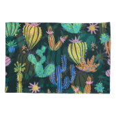 Handgetekende cactus: Scandinavisch naadloos. Kussensloop (Achterkant)