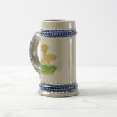 Handgetekende Cantharel Paddenstoel Bierpul (Voorkant links)