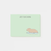 Handgetekende Capybara Schattige Wildlife Zoo Anim Post-it® Notes (Voorkant)