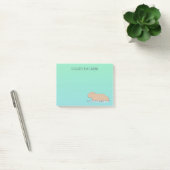 Handgetekende Capybara Schattige Wildlife Zoo Anim Post-it® Notes (Kantoor)