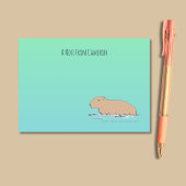 Handgetekende Capybara Schattige Wildlife Zoo Anim Post-it® Notes