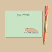 Handgetekende Capybara Schattige Wildlife Zoo Anim Post-it® Notes