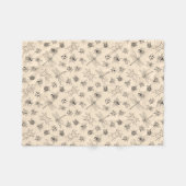 Handgetekende Cartoon Insecten Patroon Gooi Deken (Voorkant (Horizontaal))