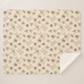 Handgetekende Cartoon Insecten Patroon Gooi Deken (Voorkant (horizontaal))