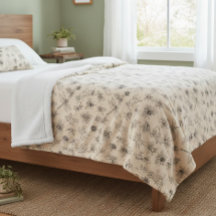 Handgetekende Cartoon Insecten Patroon Gooi Deken