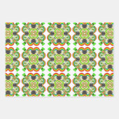 Handgetekende cartoon St Patrick's Day Inpakpapier Vel (Voorkant 3)