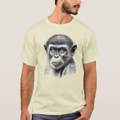 HANDGETEKENDE CHIMPANSEE T-SHIRT (Voorkant)