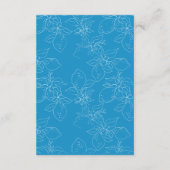 Handgetekende citroen huwelijksdetails richting informatiekaartje (Achterkant)