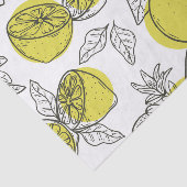 Handgetekende citroenboom - Ondoorzichtig papier (Detail)