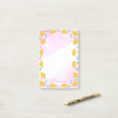 Handgetekende citroenrand Post-it Notes (Op bureau)