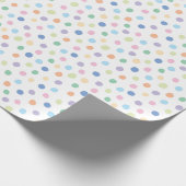 Handgetekende Confetti Stippen Modern Pattern Gift Cadeaupapier (Hoek)
