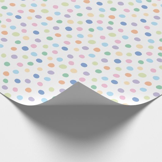 Handgetekende Confetti Stippen Modern Pattern Gift Cadeaupapier (Hoek)