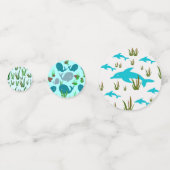 Handgetekende Confetti Uniek Zee Ocean Thema (Voorkanten)