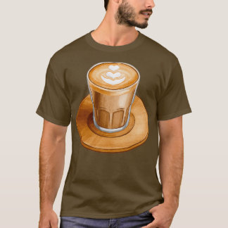 handgetekende cortado koffie T T-shirt
