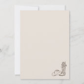 Handgetekende Cowgirl Country Vrijgezellenfeest Kaart (Achterkant)