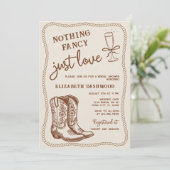 Handgetekende Cowgirl-laarzen houden gewoon van Vr Kaart (Staand voorkant)