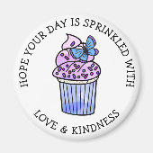 Handgetekende Cupcake Pun, Schattig voedsel Magneet (Voorkant)