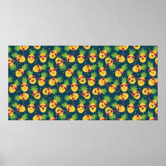 Handgetekende doedelen naadloos achtergrond met ha poster (Voorkant)