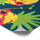 Handgetekende doedelen naadloos achtergrond met ha poster (Hoek)