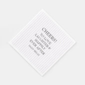 Handgetekende Doodle Bruiloft Paars Servet (Hoek)