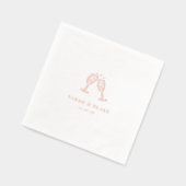 Handgetekende doodle Drinken Folie Servetten (Links)